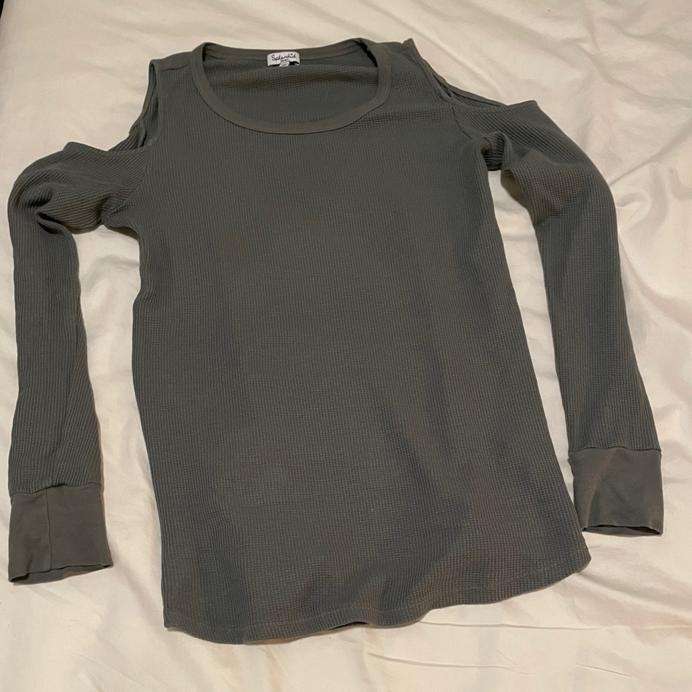 Splendid Cold Shoulder Long Sleeve Shirt, Small - Picture 1 of 1
